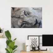 Poster du point de vue du lion (Bureau à domicile)