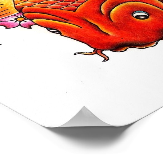 Poster du poisson de Koi (Coin)