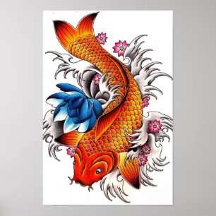 Poster du poisson de Koi