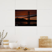 Poster du Pont au coucher du soleil (Cuisine)