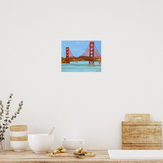 Poster du pont de San Francisco (Cuisine)