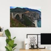 Poster du pont du ruisseau Bixby 36 x 24 (Bureau à domicile)