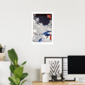 Poster du pont du tambour à Meguro (Bureau à domicile)