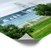 Poster du pont Mackinac et du phare (Coin)