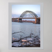 Poster du pont Tacony-Palmyra en hiver (Devant)