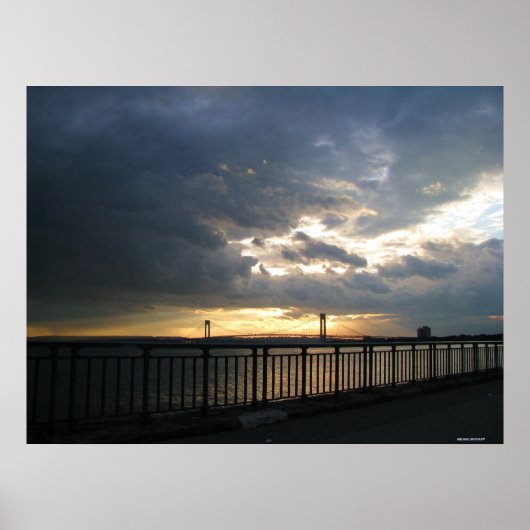 Poster du pont Verrazano Brooklyn New York (Devant)