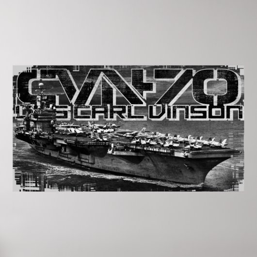 Poster du porte-avions Carl Vinson (Devant)