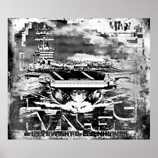 Poster du porte-avions Dwight D. Eisenhower (Devant)