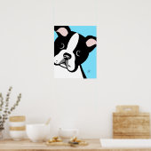 Poster du portrait de Boston Terrier (Cuisine)