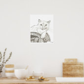 Poster du portrait de Cat Ragdoll (Cuisine)