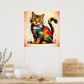 Poster du portrait de chat (Cuisine)