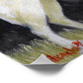 Poster du portrait de chien canadien Imprimer (Coin)