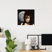 Poster du portrait de nuit (Bureau à domicile)