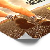 Poster du premier coureur - Humour (Coin)