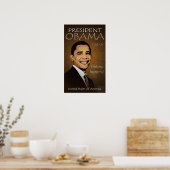 Poster du président Barack Obama - Grunge (Cuisine)