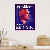 Poster du président John McCain (Cuisine)