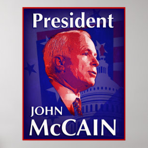 Poster du président John McCain