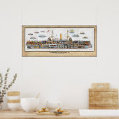 Poster du profil intérieur du Souverain royal HMS/ (Cuisine)