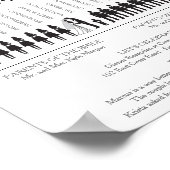 Poster du programme de mariage Silhouettes simple (Coin)