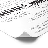 Poster du programme de mariage Silhouettes simple (Coin)