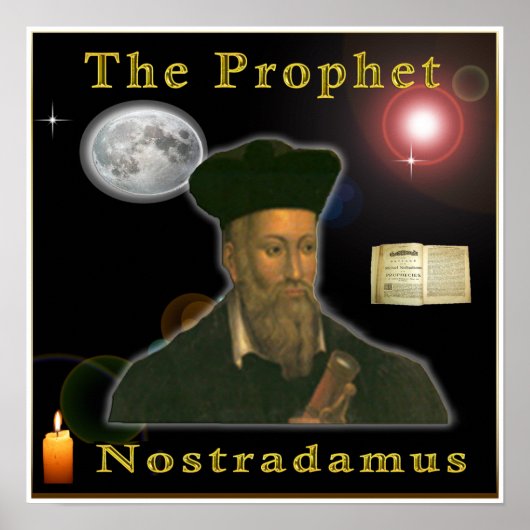 Poster du prophète Nostradamus (Devant)