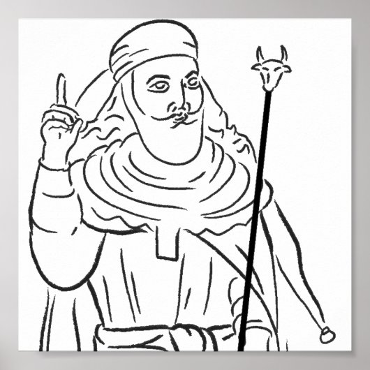 Poster du prophète Zarathustra (Devant)