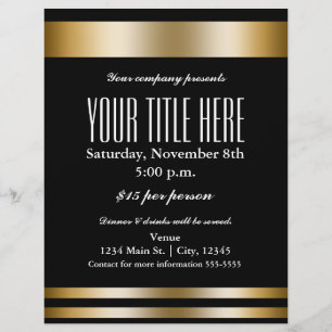 Poster du prospectus de l'événement Gold Elegance