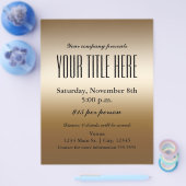 Poster du prospectus de l'événement Gold Elegor (Simple)