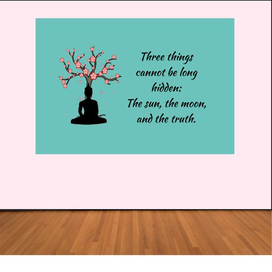Poster du proverbe Bouddha
