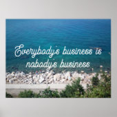 Poster du proverbe commercial de tout le monde (Devant)