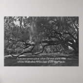 Poster du proverbe en direct Oak Trees Imprimer (Devant)