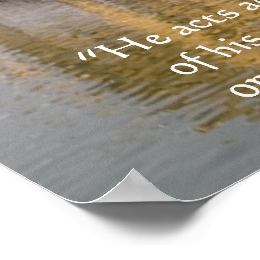 Poster du proverbe Sikh Karma/Actions (Coin)