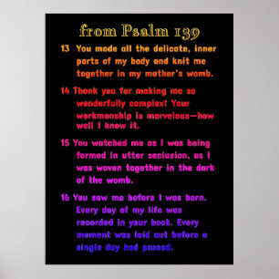 Poster Du Psaume 139