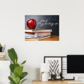 Poster du psychologue scolaire (Bureau à domicile)