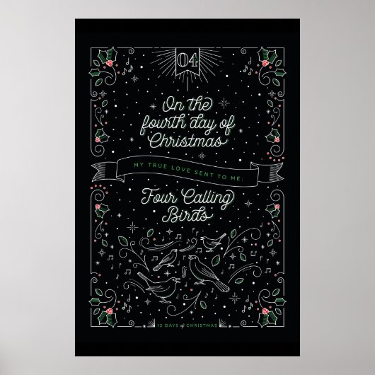 Poster du quatrième jour de Noël 24x36 (Devant)
