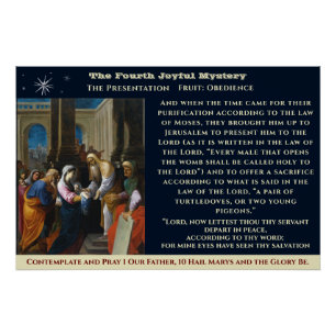 Poster du quatrième mystère joyeux