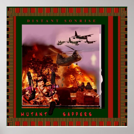 Poster du rappeur mutant 24" x 24" par Distant Son (Devant)