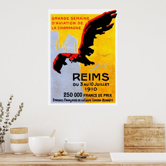 Poster du Reims Air Show 1910 (Cuisine)