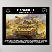 Poster du réservoir Panzer IV (Devant)
