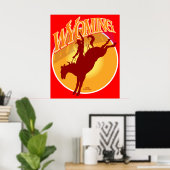 Poster du rodéo Wyoming (Bureau à domicile)