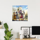 Poster du roi assyrien (Bureau à domicile)