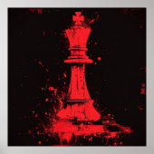 Poster du roi d'échecs surreal Broken à Ralph Stea (Devant)