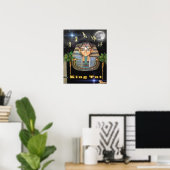 Poster du roi égyptien (Bureau à domicile)