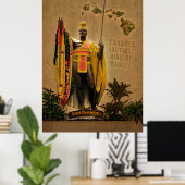Poster du roi Hawaiian Kamehameha I. (Bureau à domicile)