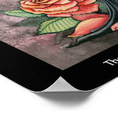 Poster du rose de Fée de Feu par Molly Harrison (Coin)