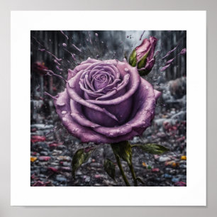 Poster du Rose de la lavande tombée