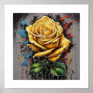 Poster du Rose du Chaos Jaune