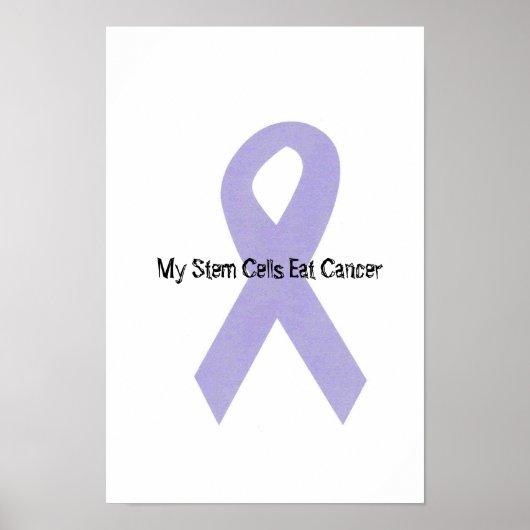 Poster du ruban de soutien contre le cancer (Devant)