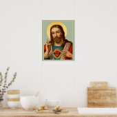 Poster du Sacré-Coeur de Jésus (Cuisine)