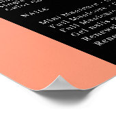 Poster du salon à prix orange, violet et noir (Coin)